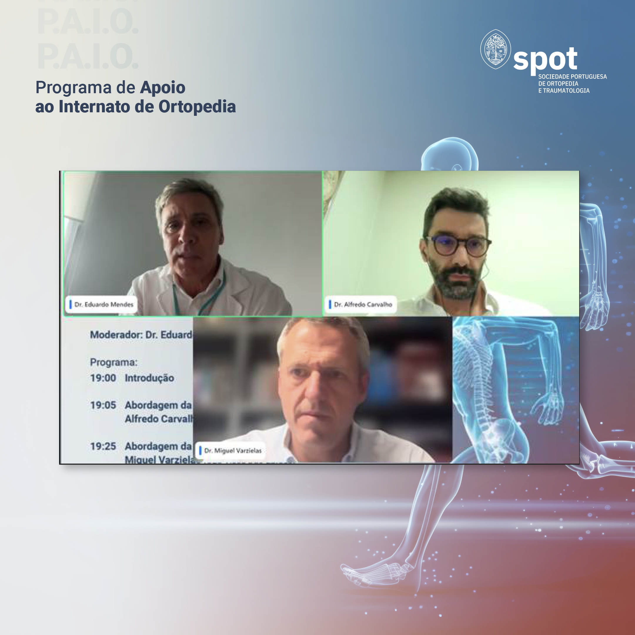 Webinar promoveu partilha de conhecimento sobre abordagens cirúrgicas da coluna